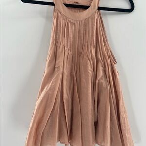 Free People Peach Tunic Top